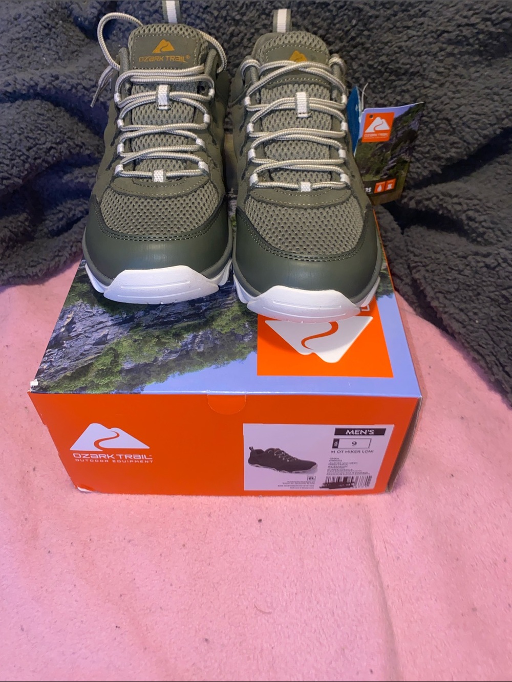 Ozark Trail Men's Olive Green Trail Running Shoes
